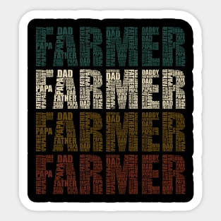 Farmer Dad - Funny Farm Lovers Gift For Papa Sticker